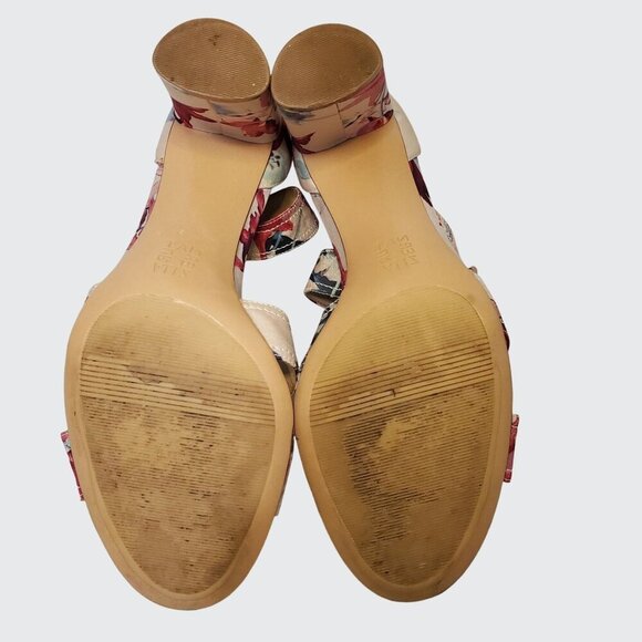 Naturalizer Rinna High Heeled Floral Ankle Wrap with Buckle Women's Shoe Size 9M - Picture 6 of 10